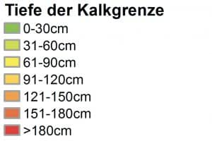 Legende zur Kalkgrenze im irchel.