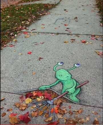 Bitte keine Laubbläser mehr benutzen und der Biodiversität eine Chance geben.