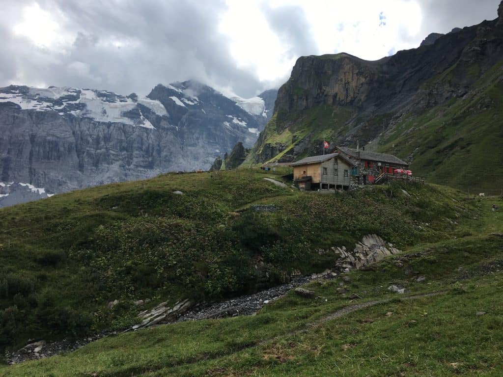 Sicht auf die Rotstockhütte.