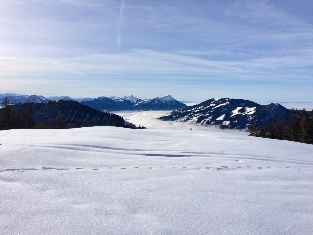 Aussicht auf Rigi- Schnee
