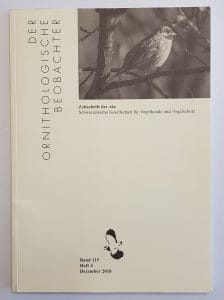 Titelbild des Natur Magazins Der ornithologische Beobachter.