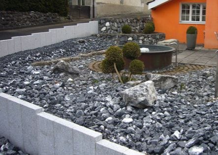 Kiesgärten ist schlecht für Flora und Fauna.